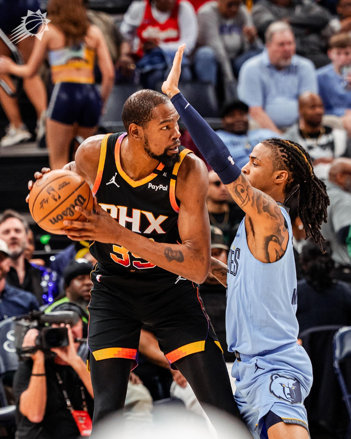 篮网大胜灰熊，杜兰特独得40分