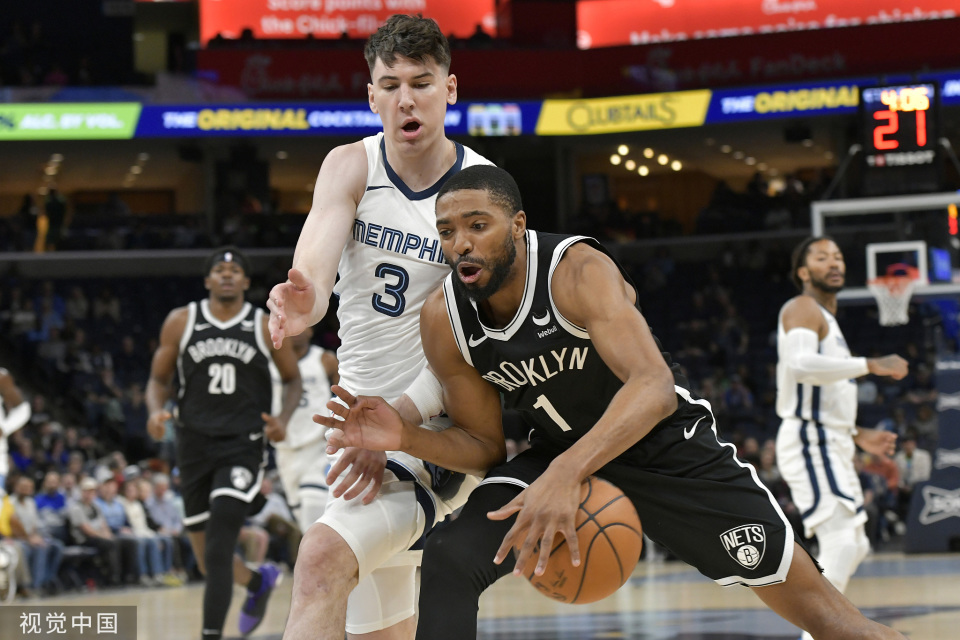 篮网大胜灰熊，杜兰特独得40分